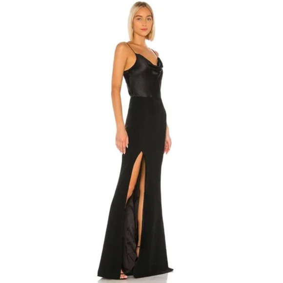 cinq a sept Dresses & Skirts - Cinq a Sept Dress Ana Satin Slip Maxi Gown Women's Silk Blend Black Size 10